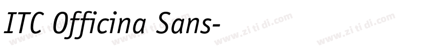 ITC Officina Sans字体转换